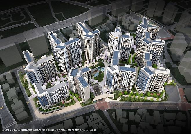 마포자이힐스테이트 라첼스 조감도(GS건설).