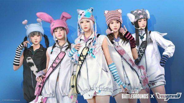 배틀그라운드-뉴진스 협업 공식 포스터. [사진=크래프톤 제공]