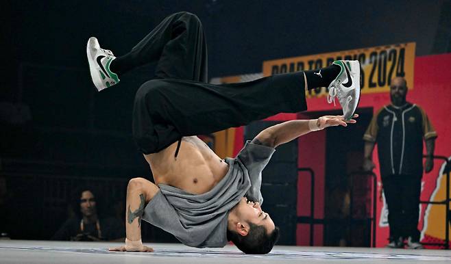 2024 파리 올림픽 최종 예선(OQS) 2차 대회에 나선 김홍열. AFP=연합뉴스