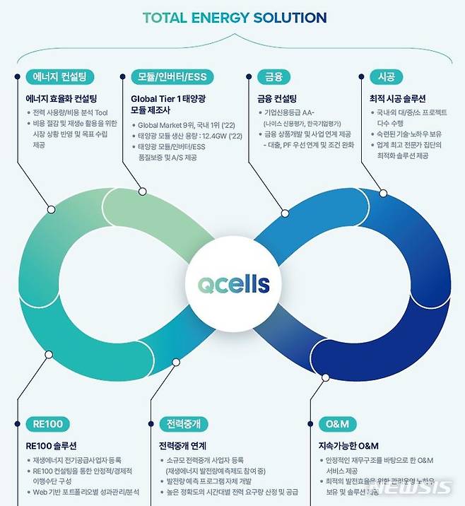 [서울=뉴시스]한화큐셀 에너지 컨설팅 사업 구조도 (사진 = 한화큐셀 제공) 2024.06.25. photo@newsis.com