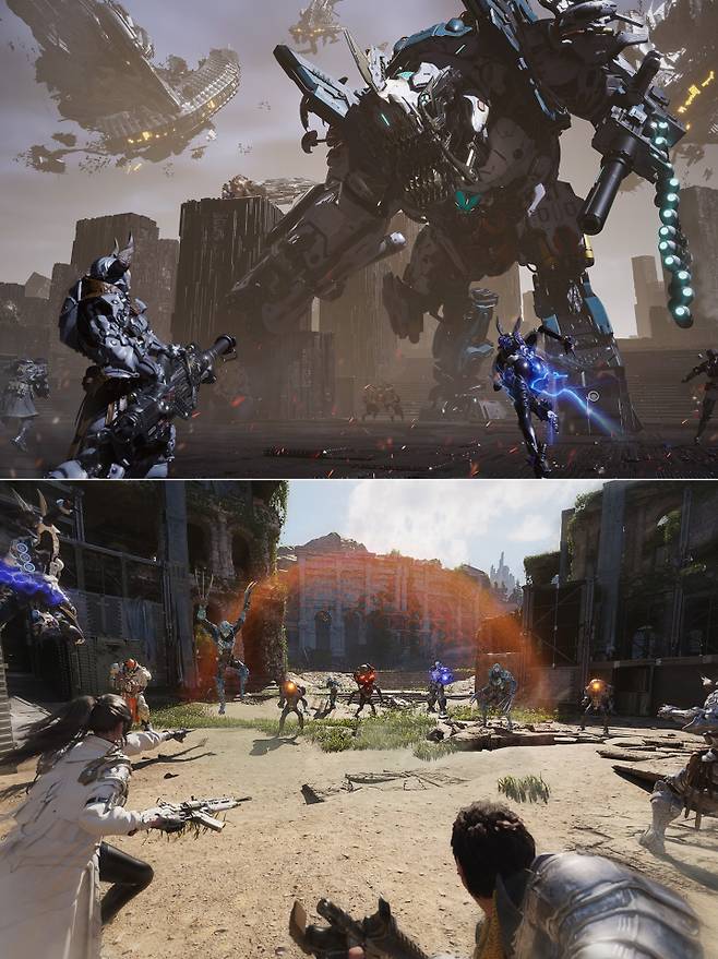 넥슨의 신작 루트슈터 게임 ‘퍼스트 디센던트’플레이 장면.