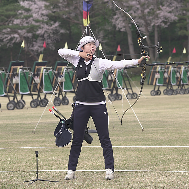 임시현 제33회 프랑스 파리하계올림픽 국가대표 선발전 모습. 사진=대한양궁협회 제공