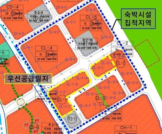 세종시 나성동 숙박시설 우선 공급지역 (행복청 제공) / 뉴스1