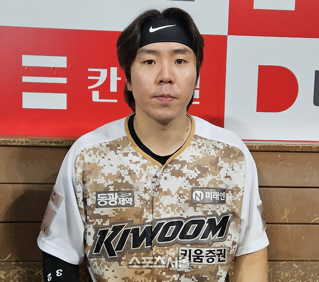 키움 포수 김재현이 27일 취재진과 인터뷰를 했다. 고척 | 황혜정 기자 et16@sportsseoul.com