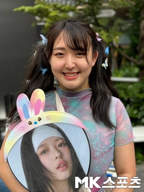 팬들이 도쿄 시부야에서 열린 뉴진스 이벤트 현장을 찾았다. 사진=손진아 기자