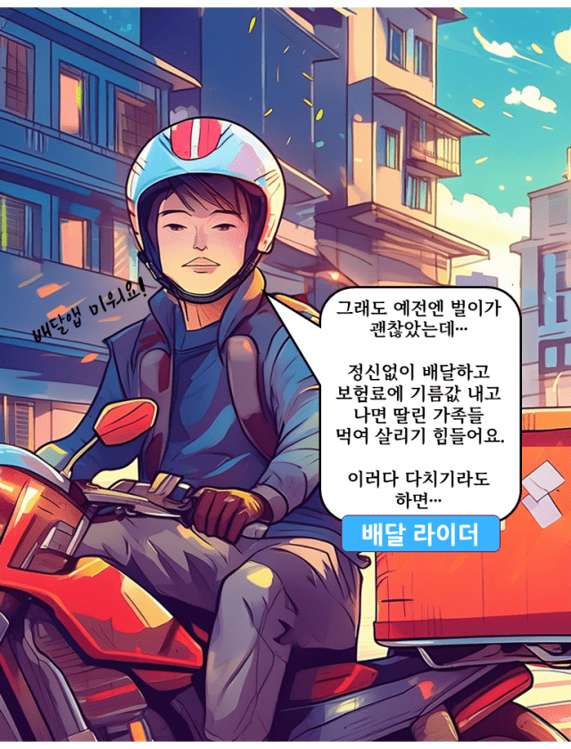 지디 코믹스_치킨게임 된 치킨배달 2/7