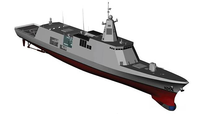 한화오션(구 대우조선해양)의 KDDX 모형