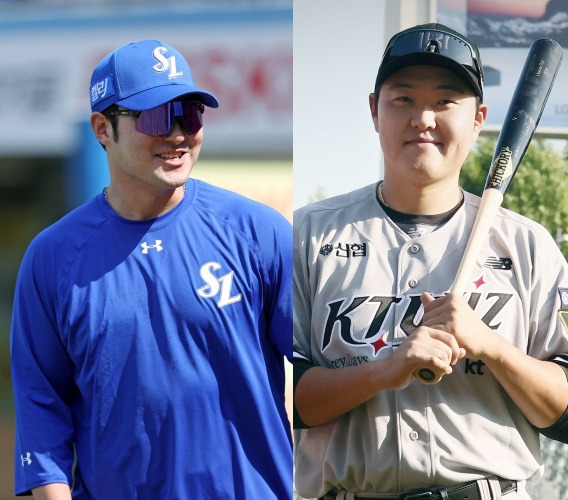 삼성 박병호(왼쪽)와 KT 오재일. /사진=삼성 라이온즈, KT 위즈 제공