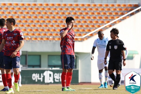 상무에서의 서진수. ⓒ프로축구연맹