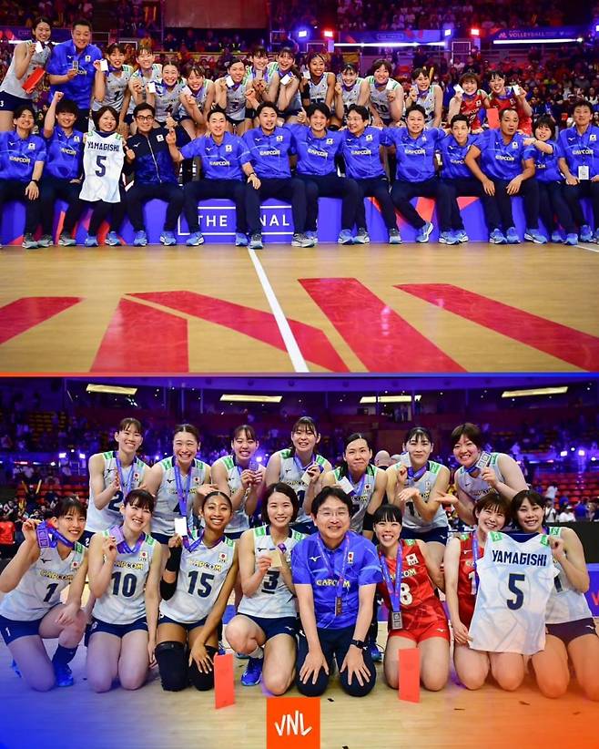 일본 여자배구 대표팀. 사진=FIVB