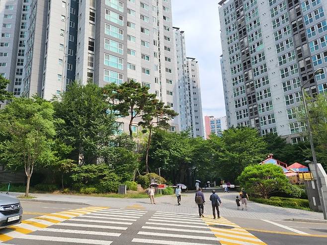 28일 서울 마포구 아현동 ‘마포래미안푸르지오’(마래푸) 전경.