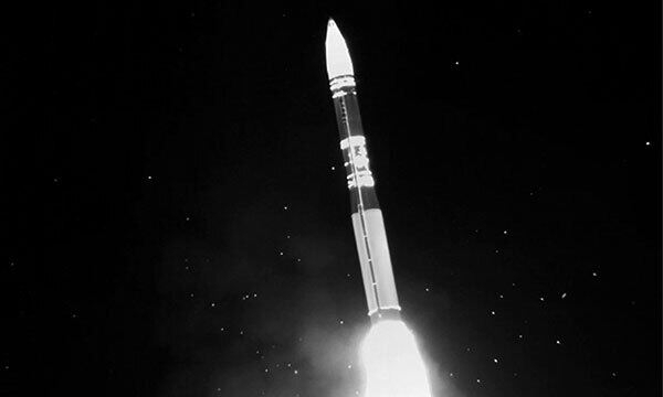 미국의 대륙간탄도미사일(ICBM)인 다탄두 미사일 ‘미니트맨-3’. 사진 제공=미 국방부
