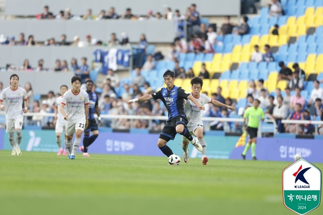 강원FC-인천유나이티드 경기. /사진=한국프로축구연맹 제공