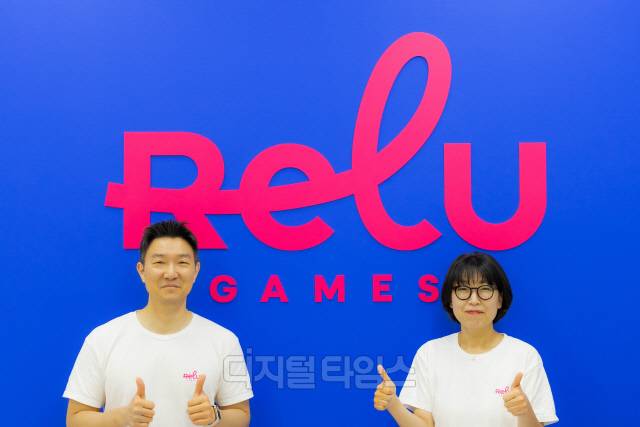 인터뷰한 신승용(사진 왼쪽) CTO와 김민정 CEO. 크래프톤 제공