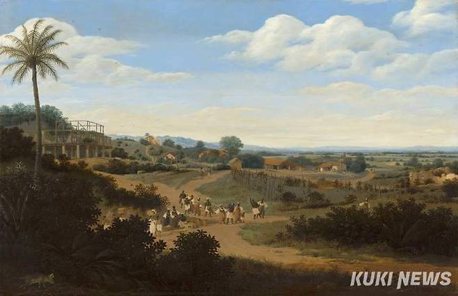 프란스 포스트, 브라질 농장의 숙소가 있는 풍경, C. 1655~60, 마우리츠하위스