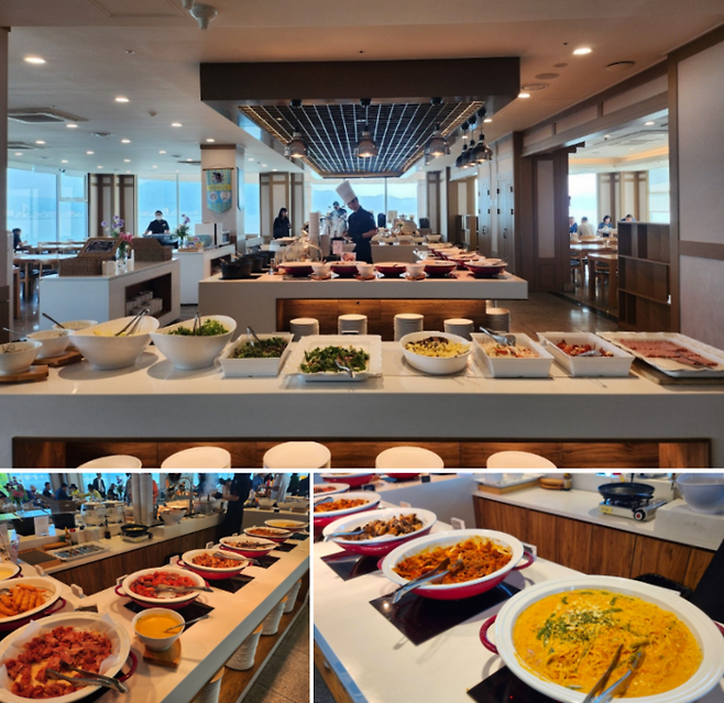 금호통영마리나 리조트 조식 뷔페 / 사진=김규란 여행+ PD