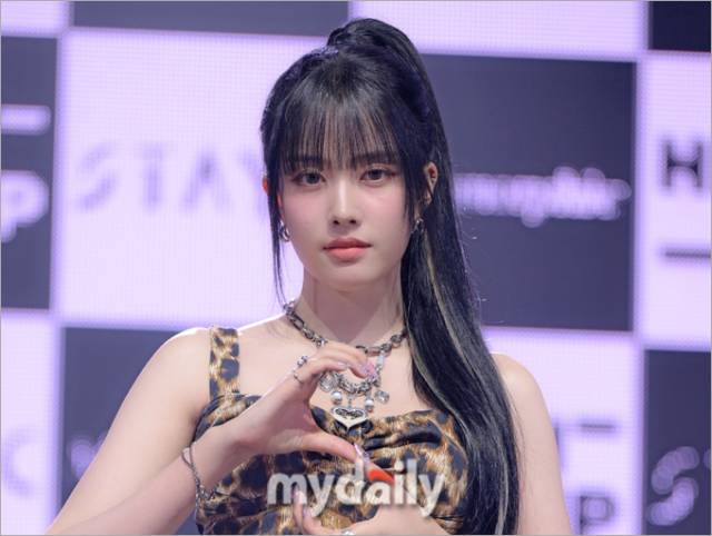스테이씨 첫 번째 정규앨범 '메타모르픽(Metamorphic)' 발매 기념 쇼케이스. / 한혁승 기자(hanfoto@mydaily.co.kr)