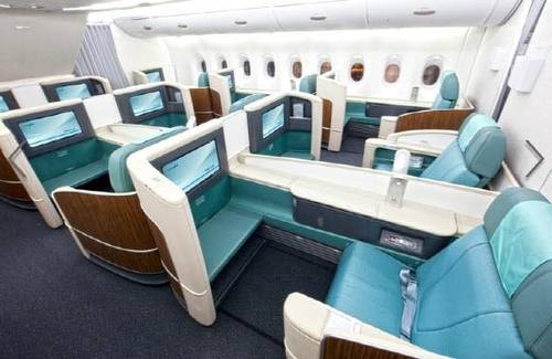 비행기 퍼스트클래스의 모습 [인터넷 캡처 사진]