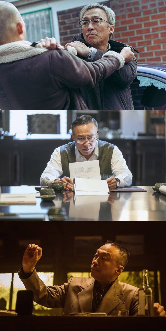 이성민이 영화 '리멤버', JTBC 드라마 '재벌집 막내아들', 영화 '대외비'(위부터)에 출연했다.사진 제공=(주)에이스메이커무비웍스, SLL, 래몽래인, 재벌집막내아들문화산업전문회사, 플러스엠엔터테인먼트