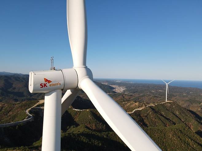 SK이터닉스가 운영 중인 풍력 발전소. 사진=SK이터닉스