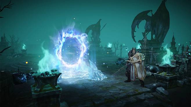 디아블로 이모탈의 '얼어붙은 왕좌의 그림자 이벤트'.