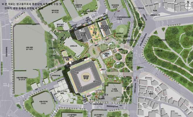 서울 중구 양동구역 제4-2·7지구 배치도 / 서울시 제공