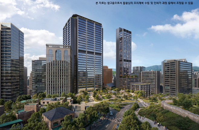 서울 중구 힐튼호텔 부지 재개발 사업 투시도 <서울시>