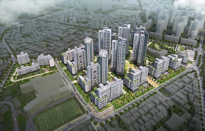 서울시가 지난 2일 열린 제3차 정비사업 통합심의위원회에서 '장위10구역 주택재개발사업'(변경)을 통과시켰다. 사진은 장위10구역 조감도. /사진=서울시