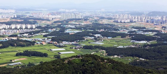 최근 인천과 경기 파주시 등 2기 신도시 공공택지에서 사전청약 접수를 받았던 단지들이 사업을 포기하는 사례가 잇따르고 있다. 사진은 파주시 운정3지구 모습. [사진 파주시]