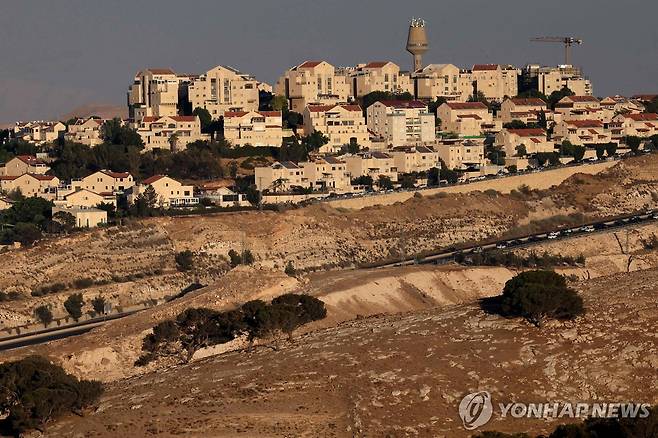 예루살렘 인근 요르단강 서안 점령지에 들어선 유대인 정착촌 [AFP 연합뉴스 자료사진. 재판매 및 DB 금지]