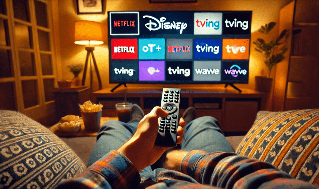 챗GPT4가 OTT를 보는 이용자의 모습을 그렸다.