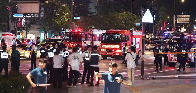 시청역 역주행 참사 현장 [사진출처=연합뉴스]