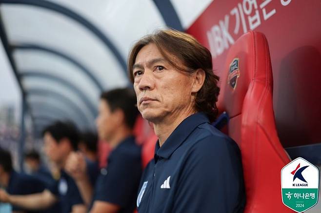 [수원=뉴시스] 프로축구 K리그1 울산 HD의 홍명보 감독. (사진=한국프로축구연맹 제공) *재판매 및 DB 금지