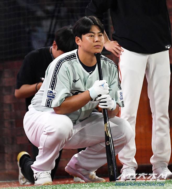 2024 KBO리그 올스타전 홈런 더비가 5일 인천 SSG랜더스필드에서 열렸다. 한화 노시환이 몸을 풀고 있다. 인천=박재만 기자pjm@sportschosun.com/2024.07.05/