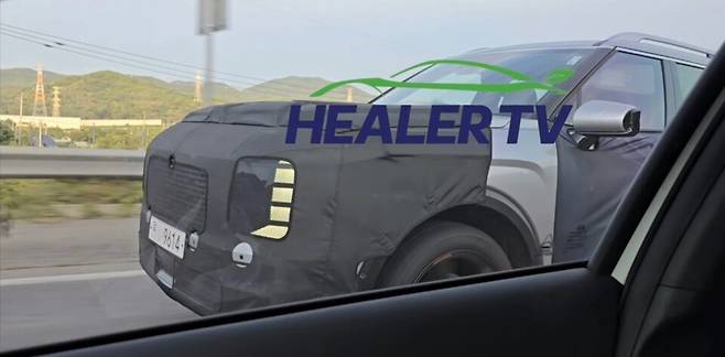 사진 : 현대차 팰리세이드 풀체인지 테스트카 (출처=힐러TV)