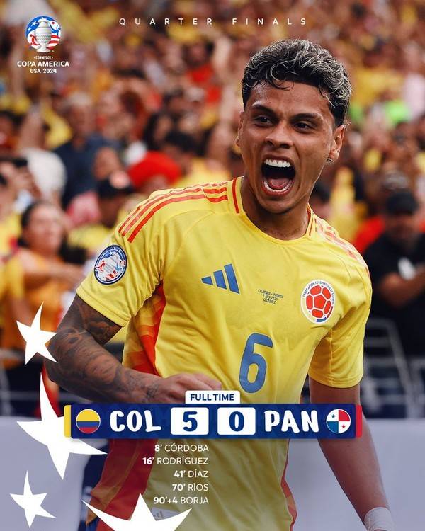 콜롬비아. 2024 코파 아메리카 X(구 트위터) 캡처