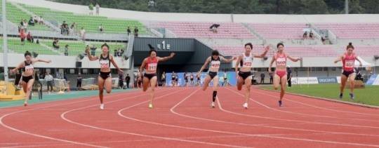 서지현, 백제왕도 전국육상경기대회 여자 100ｍ 우승