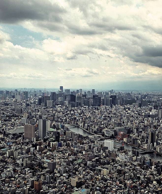 스카이트리에서 내려다 본 도쿄 시내 ⓒstorydna