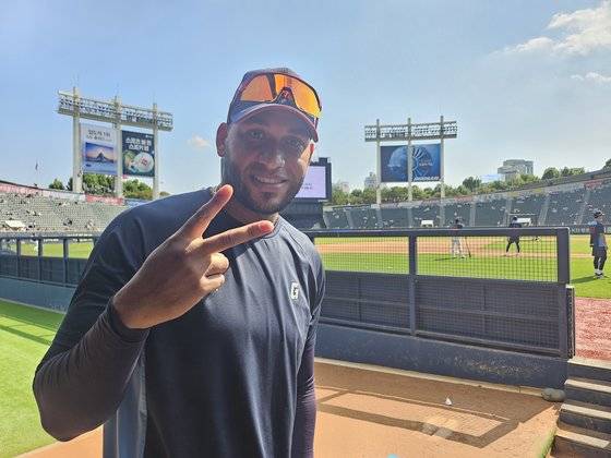 올 시즌 롯데의 타선을 이끌고 있는 빅터 레이예스. 고봉준 기자