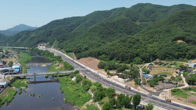 국도3호선 대체우회도로 연천 청산면 구간. 연천군 제공