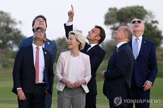 영국 총선 전인 6월 13일 열린 G7 정상회의 [AFP 연합뉴스 자료사진]