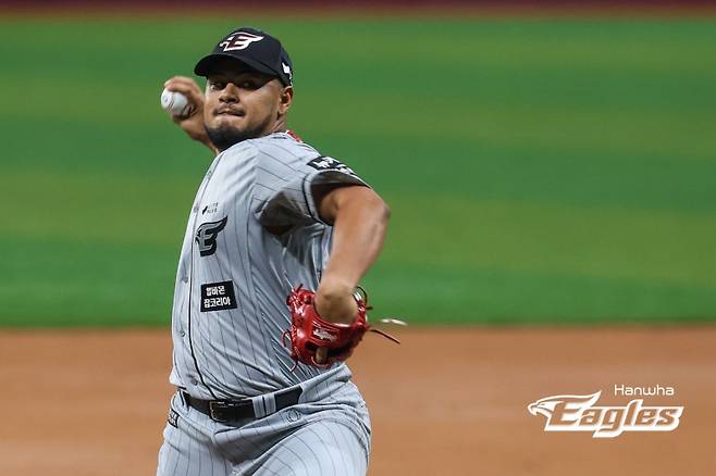 10일 키움전에서 무실점 호투한 한화 이글스 하이메 바리아. 사진=한화 이글스 제공