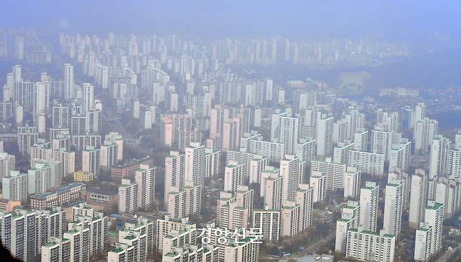 경기 분당 아파트 전경.