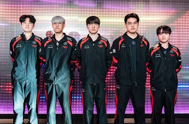 T1 선수단. LCK