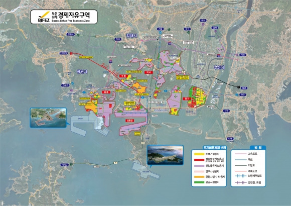 부산진해경제자유구역 현황. 2024.7.10. 경남도 제공