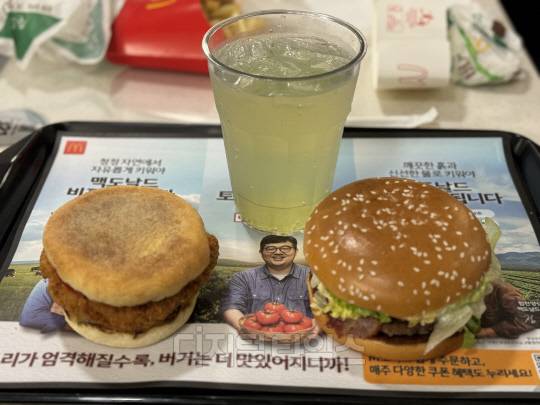 맥도날드 한국의 맛 신제품 3종의 모습.