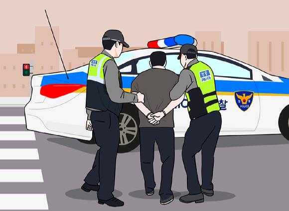 서울 강남에서 교통사고를 내고 도주했던 전직 축구선수가 자택에서 긴급 체포됐다. 본 기사와 무관한 이미지. [사진=뉴시스]