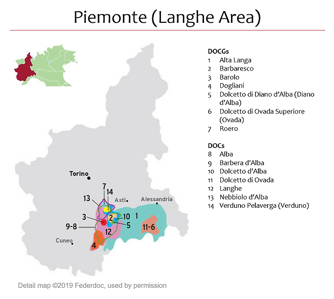 피에몬테 랑게 산지. 피에몬테와인협회
