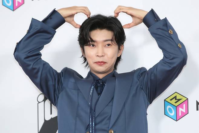 임영웅이 6월 가수별 써클지수 점유율 톱3를 기록했다. 사진은 임영웅이 지난해 인천남동체육관에서 열린 '2023 더팩트 뮤직 어워즈'에 참석했던 모습. /사진=뉴스1