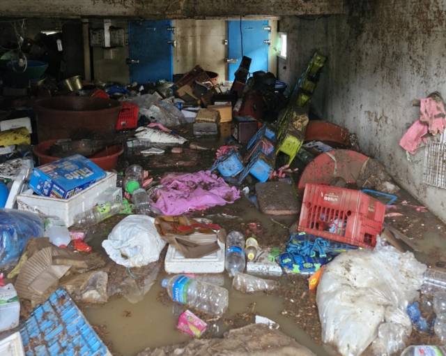 ▲전북 완주군 운주면 수해현장의 참혹한 현장. ⓒ